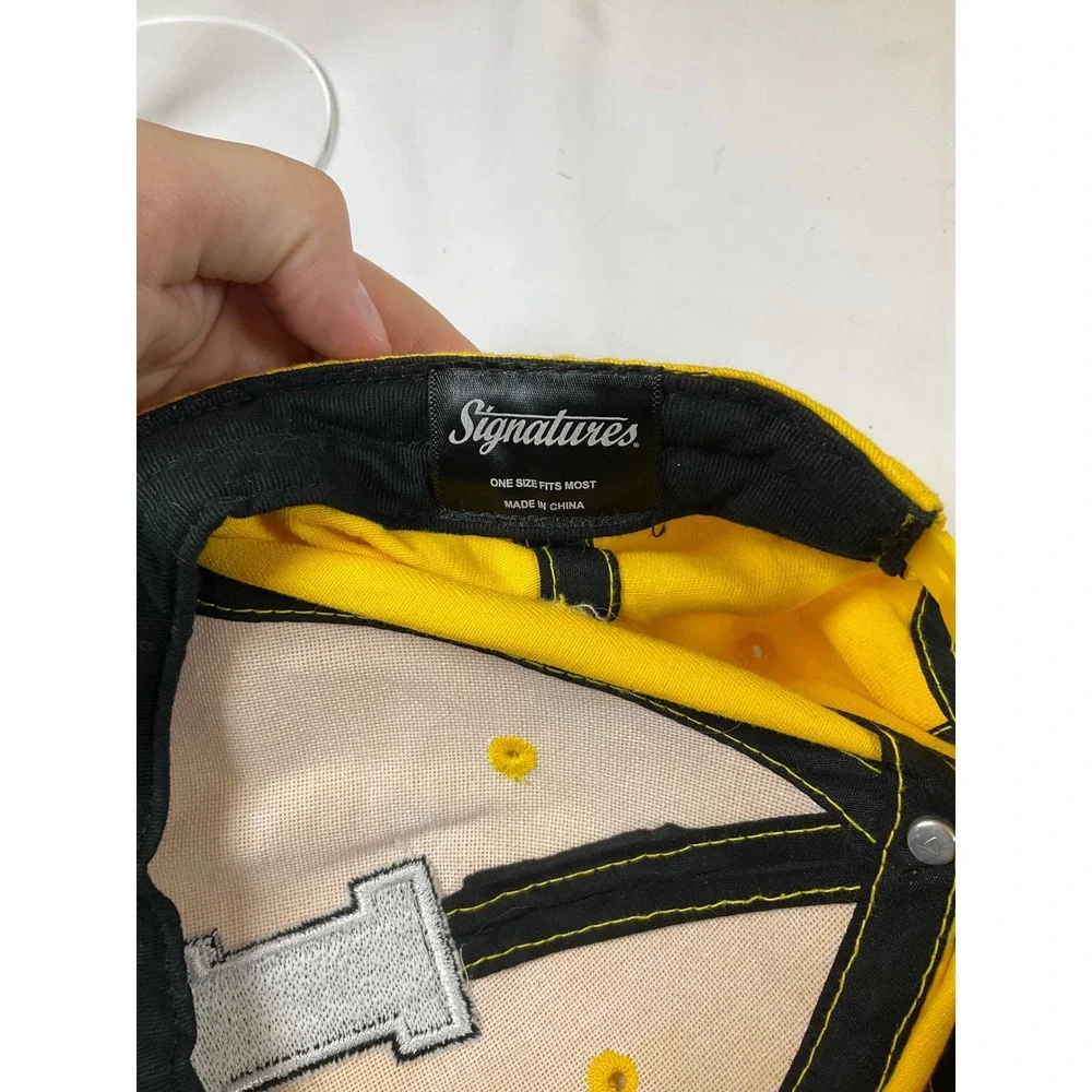 Signatures University of Iowa Yellow Snapback Hat Mens Embroidered I Logo Cap
